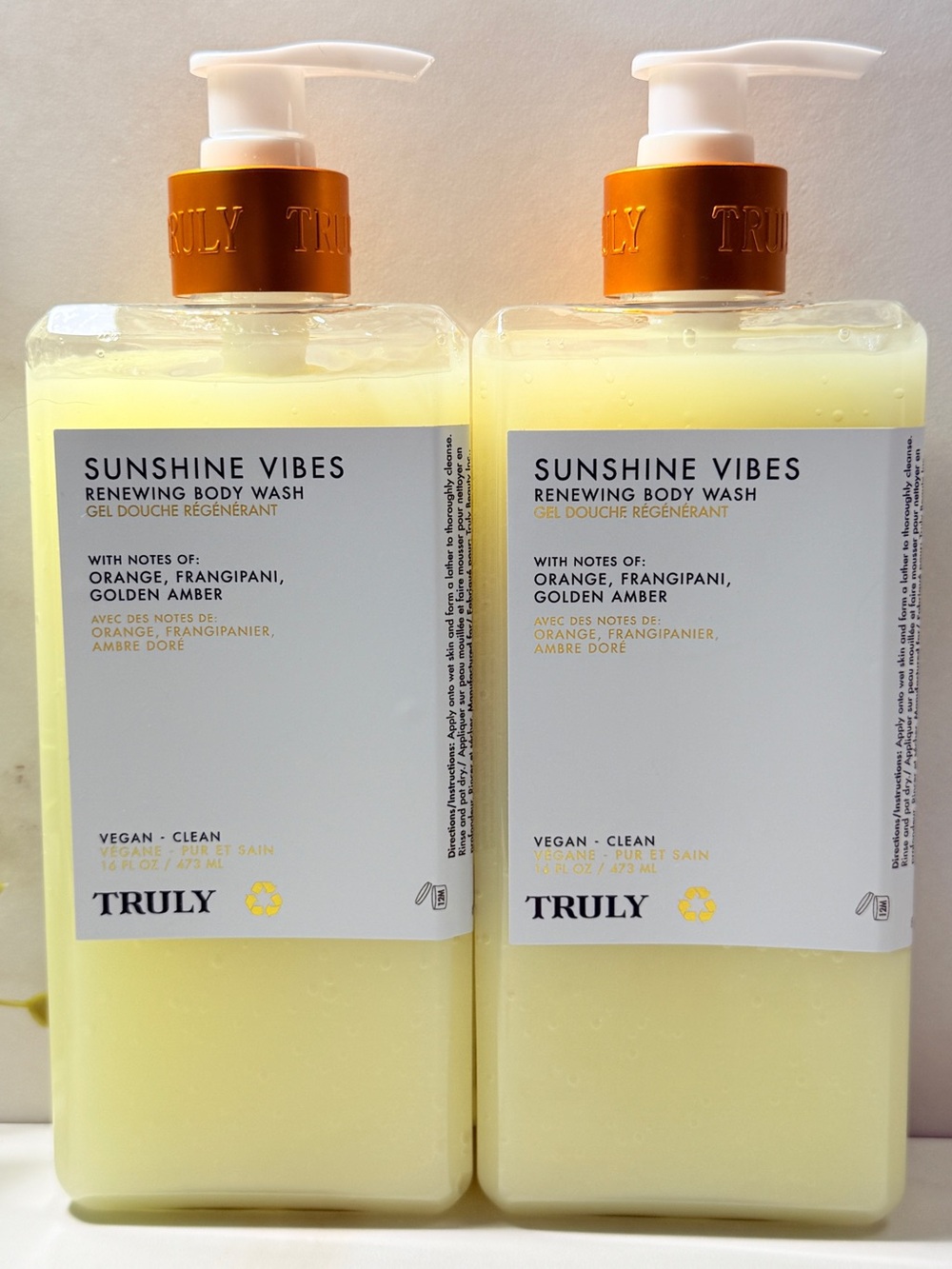 TRULY Sunshine Vibes Renewing Body Wash - JUMBO x 2